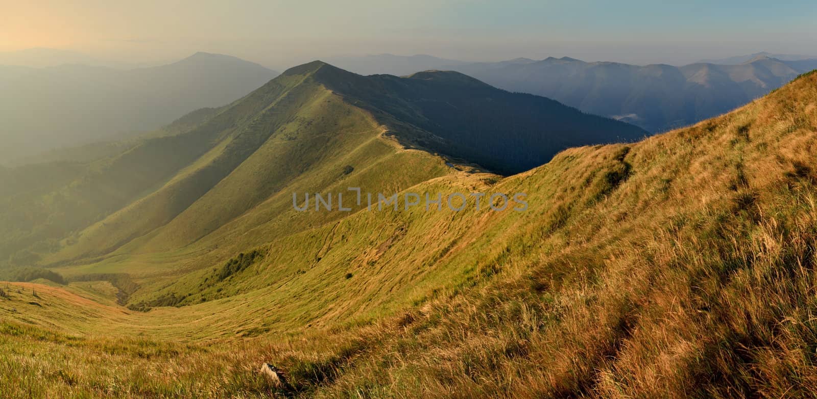 Beautiful autumn landscape in the mountains