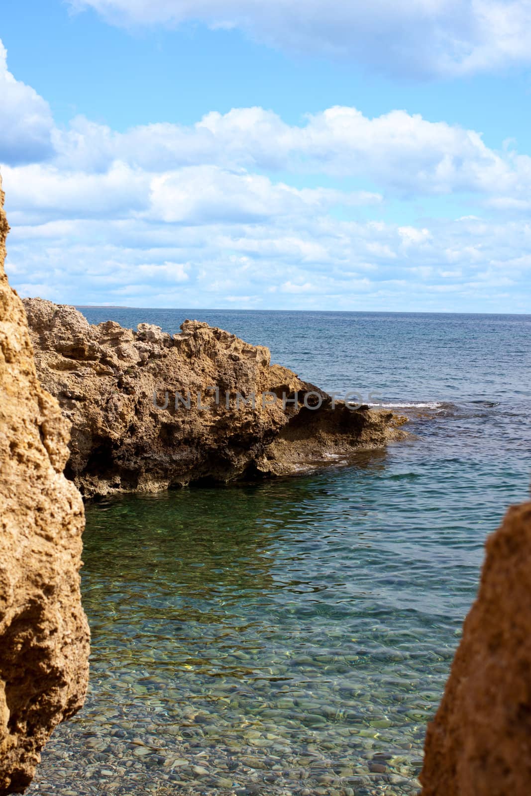 photo bank blue sea under blue sky