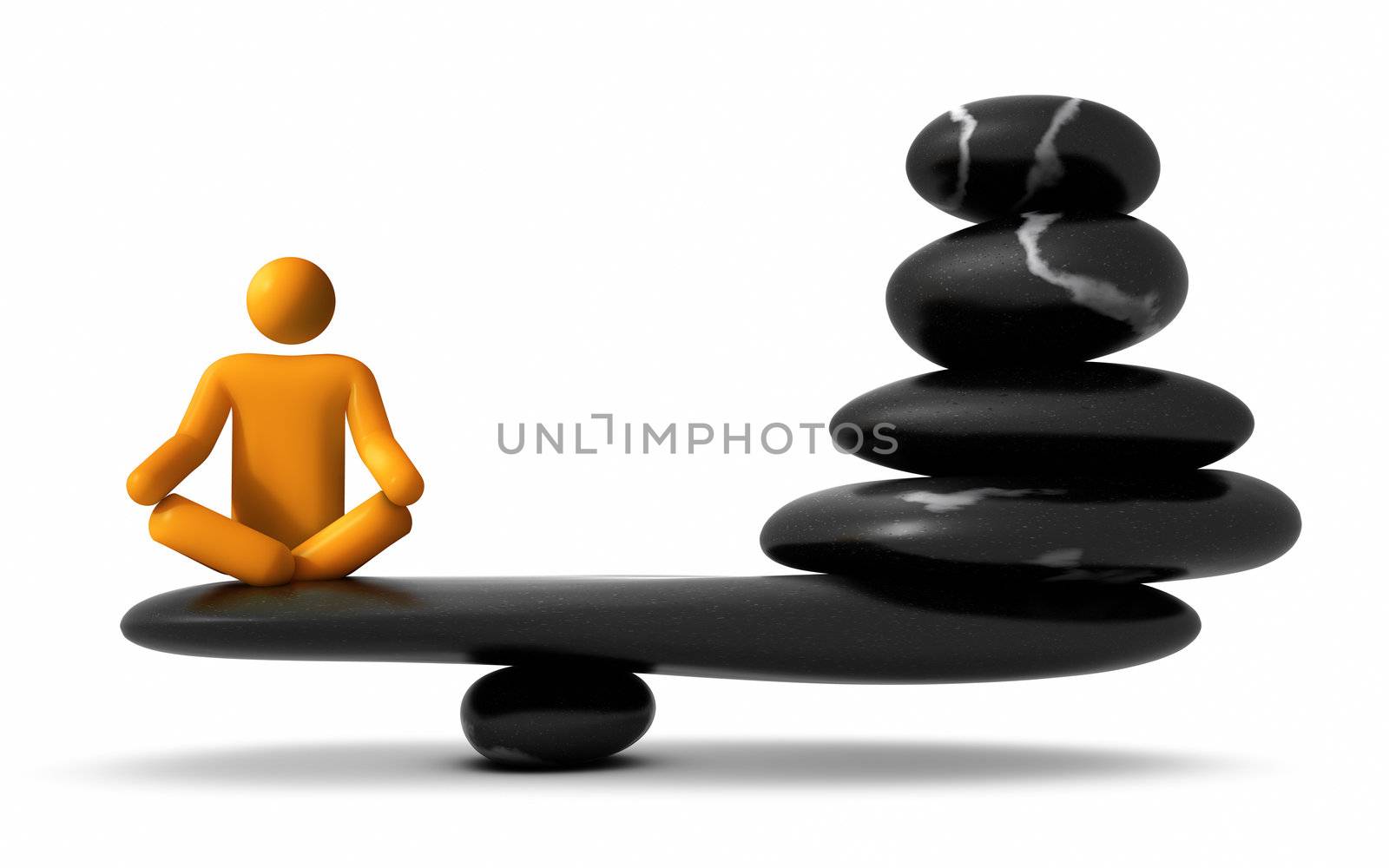 Yoga on the Balanced Stone Pile by ayzek
