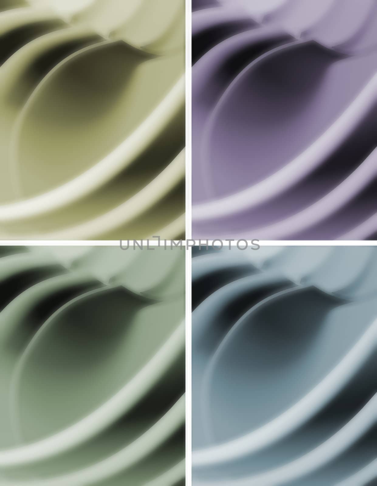Pastel colors 3d waves abstract background.