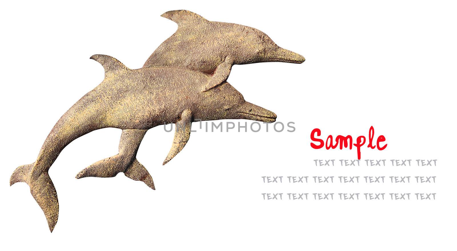 dolphins statue  by rufous