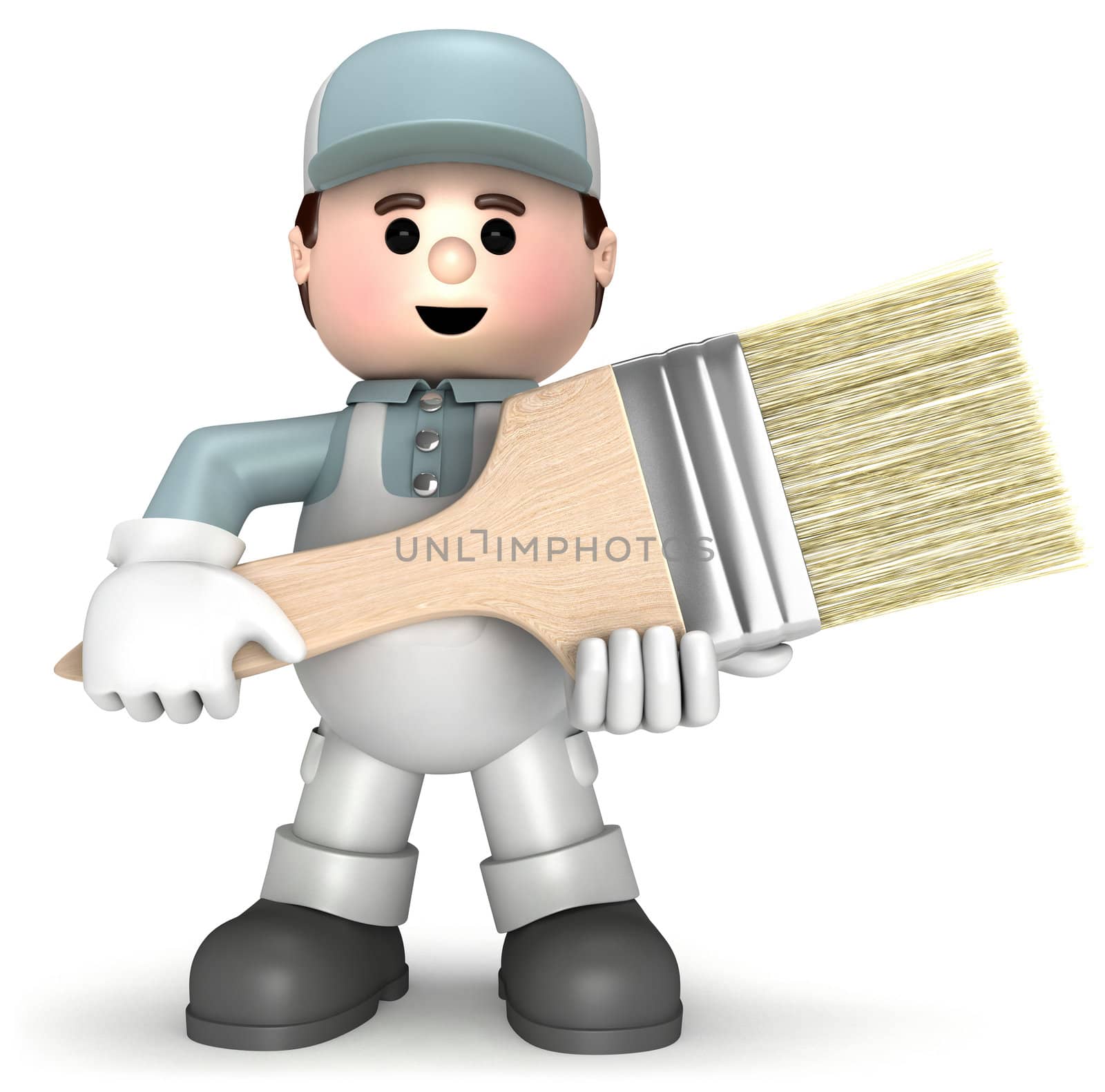 Fully equiped craftsman mascot