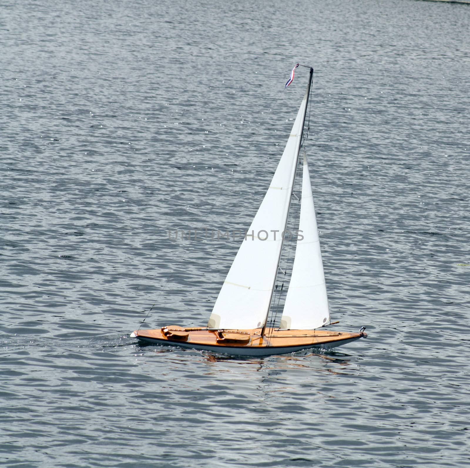 sailing boat on the lake