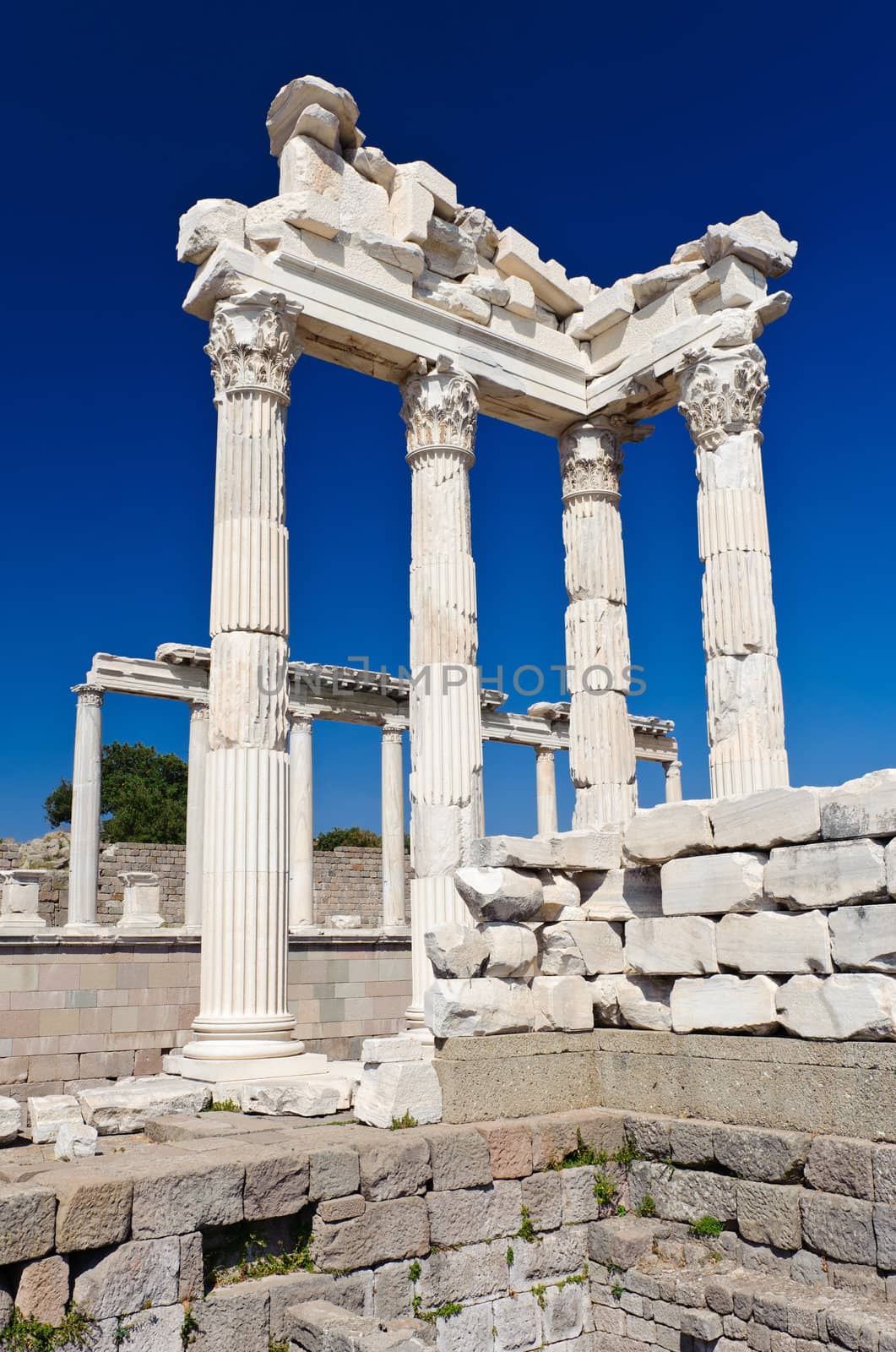 Ancient temple of Trajan, Bergama, Turkey