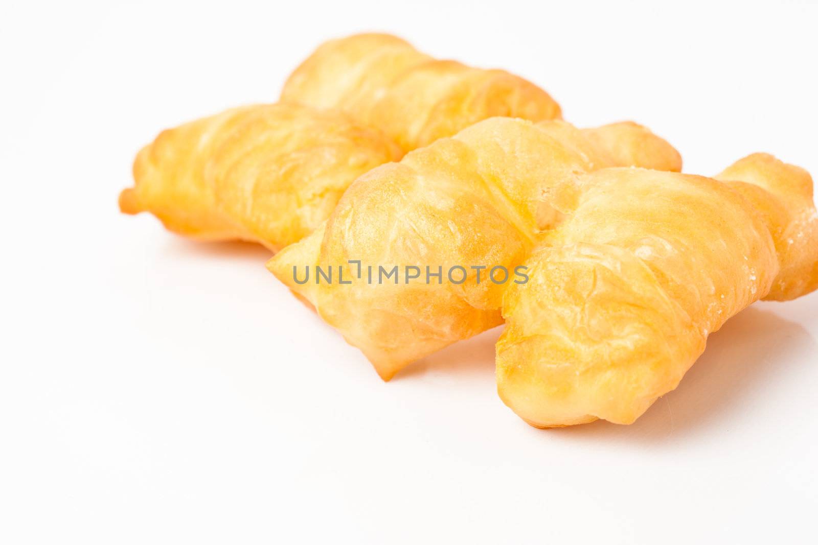 fried bread stick  isolated on white background