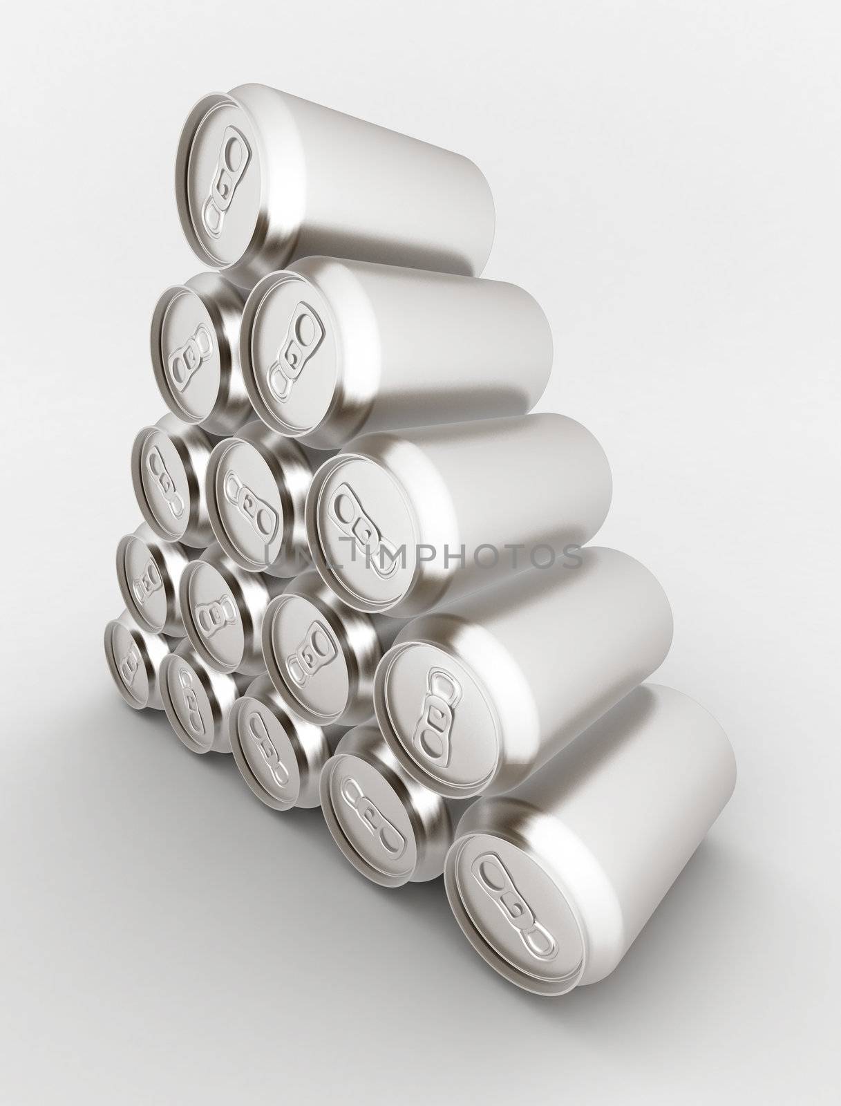 Image sealed aluminum can with a drink