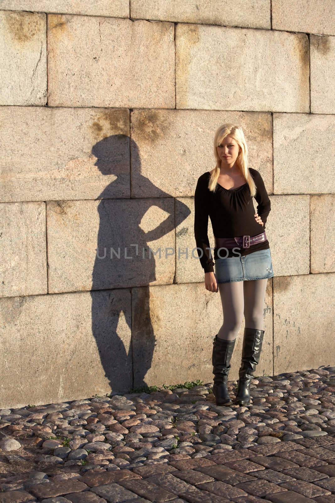 Teenage Girl Shadow by Luminis