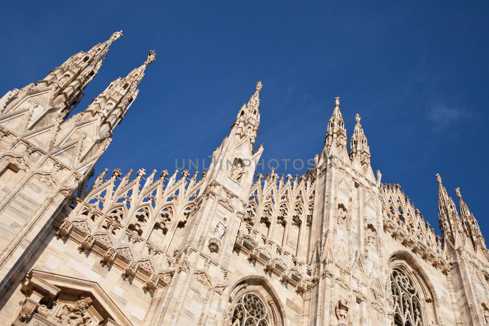 The Gothic cathedral took nearly six centuries to complete. It is the fourth largest cathedral in the world and by far the largest in Italy.