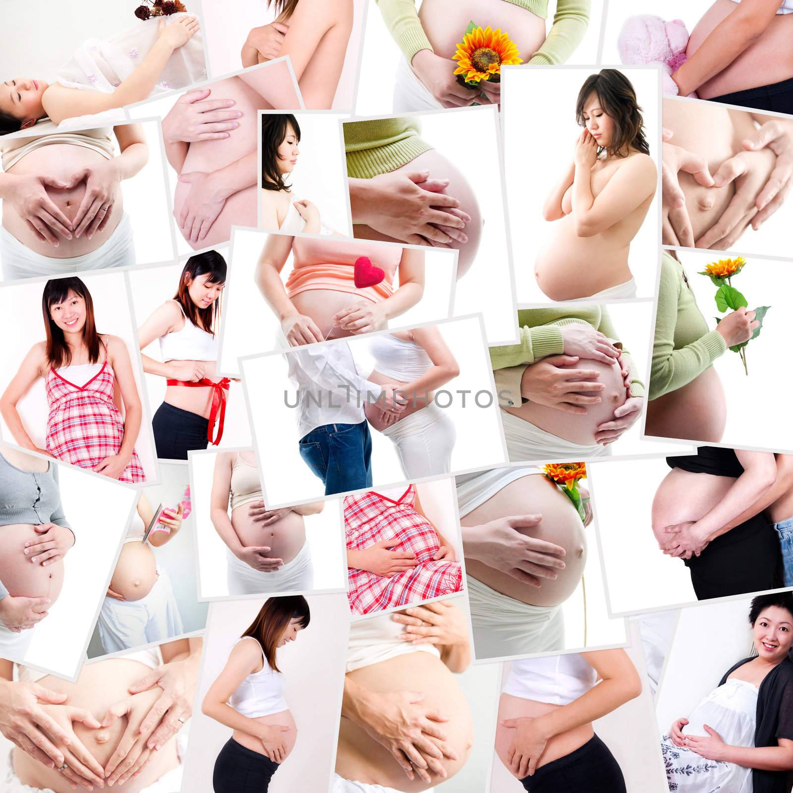 Collage of pregnancy photo, all photo belongs to me