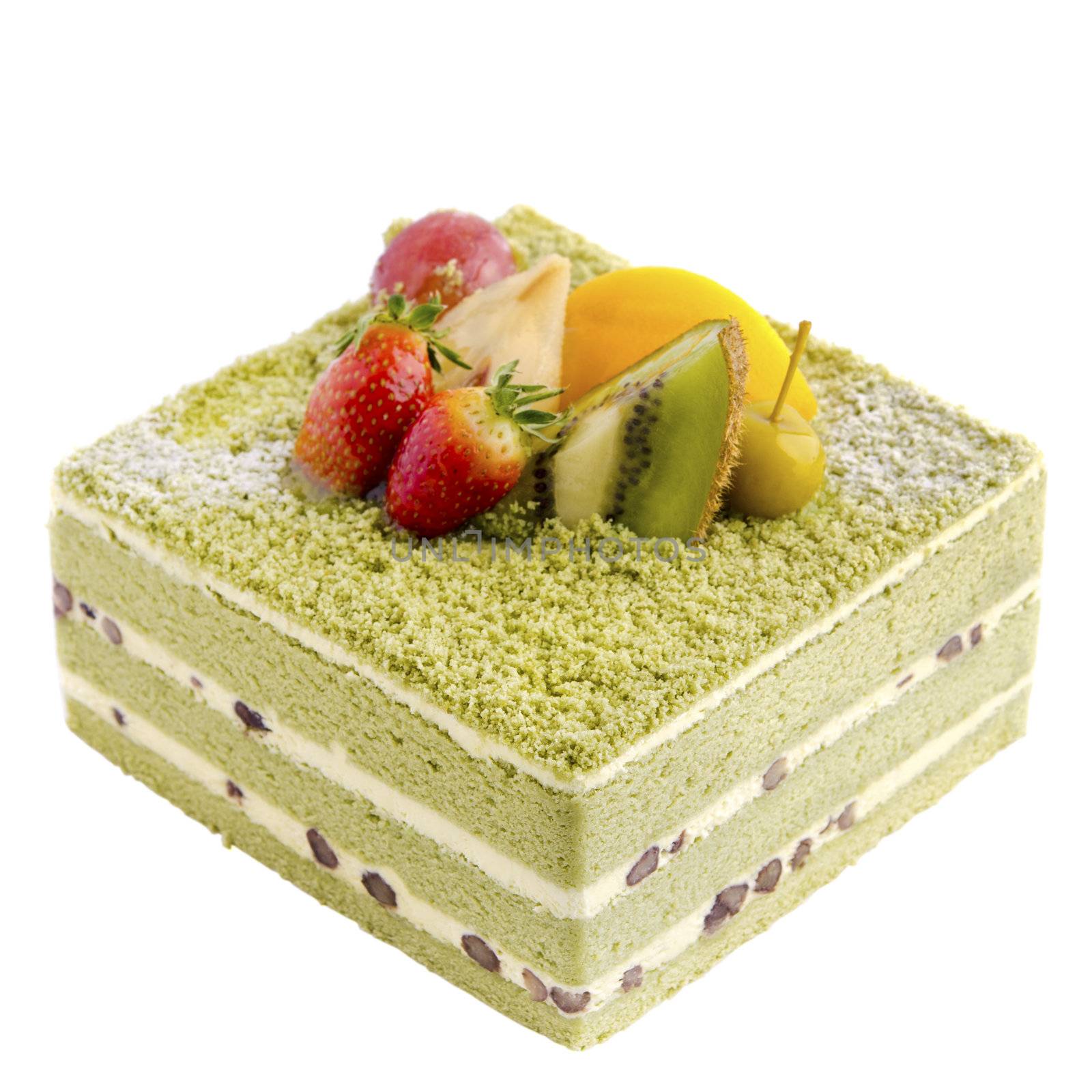 Japanese Macha Cake by szefei