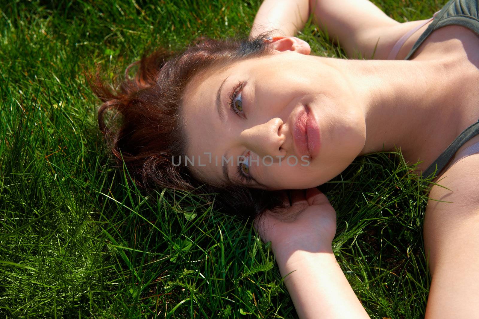 Teenage Girl Relaxing by Luminis