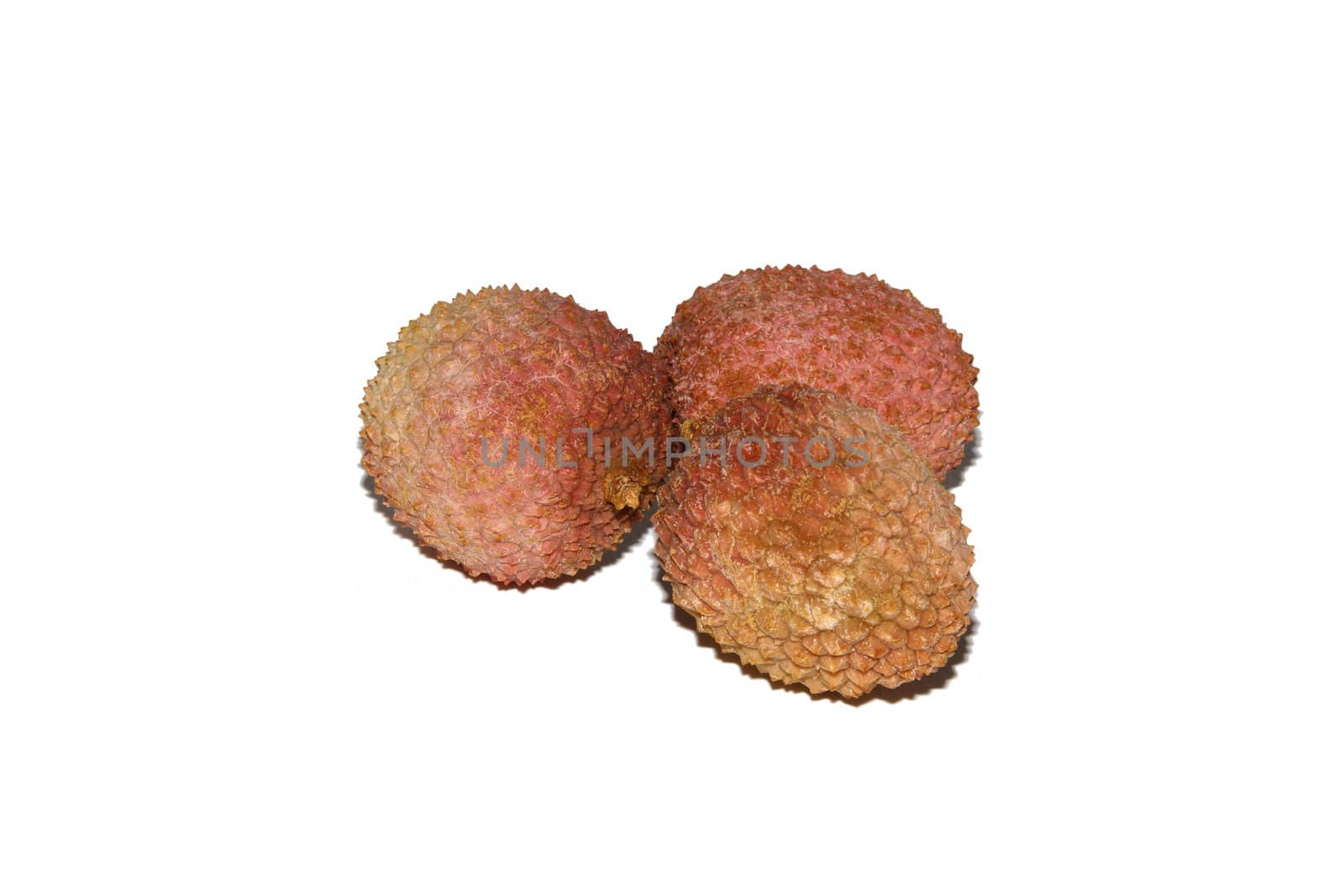 Lychees, isolated