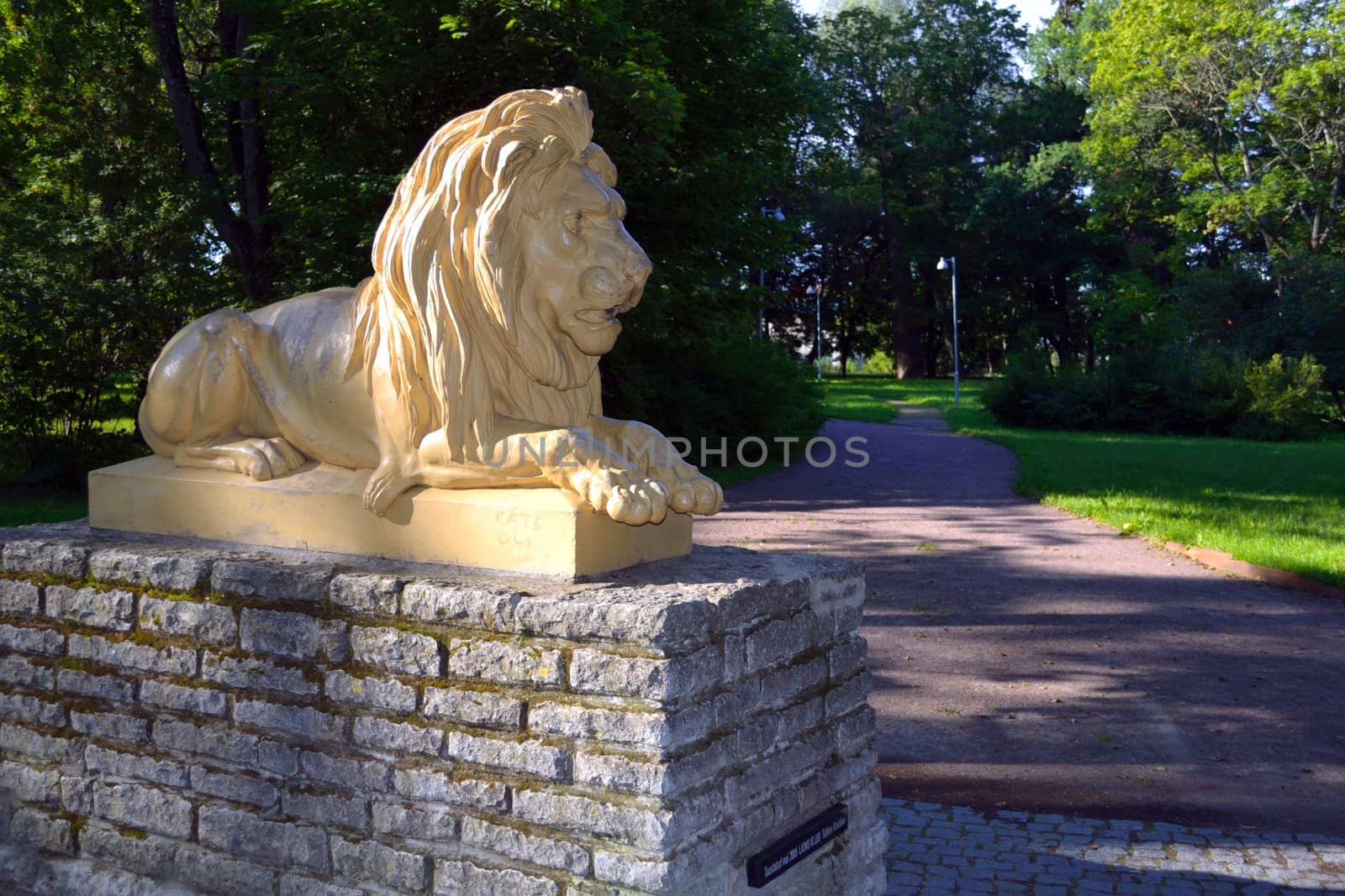 Stone Lion - statue in Tallinn