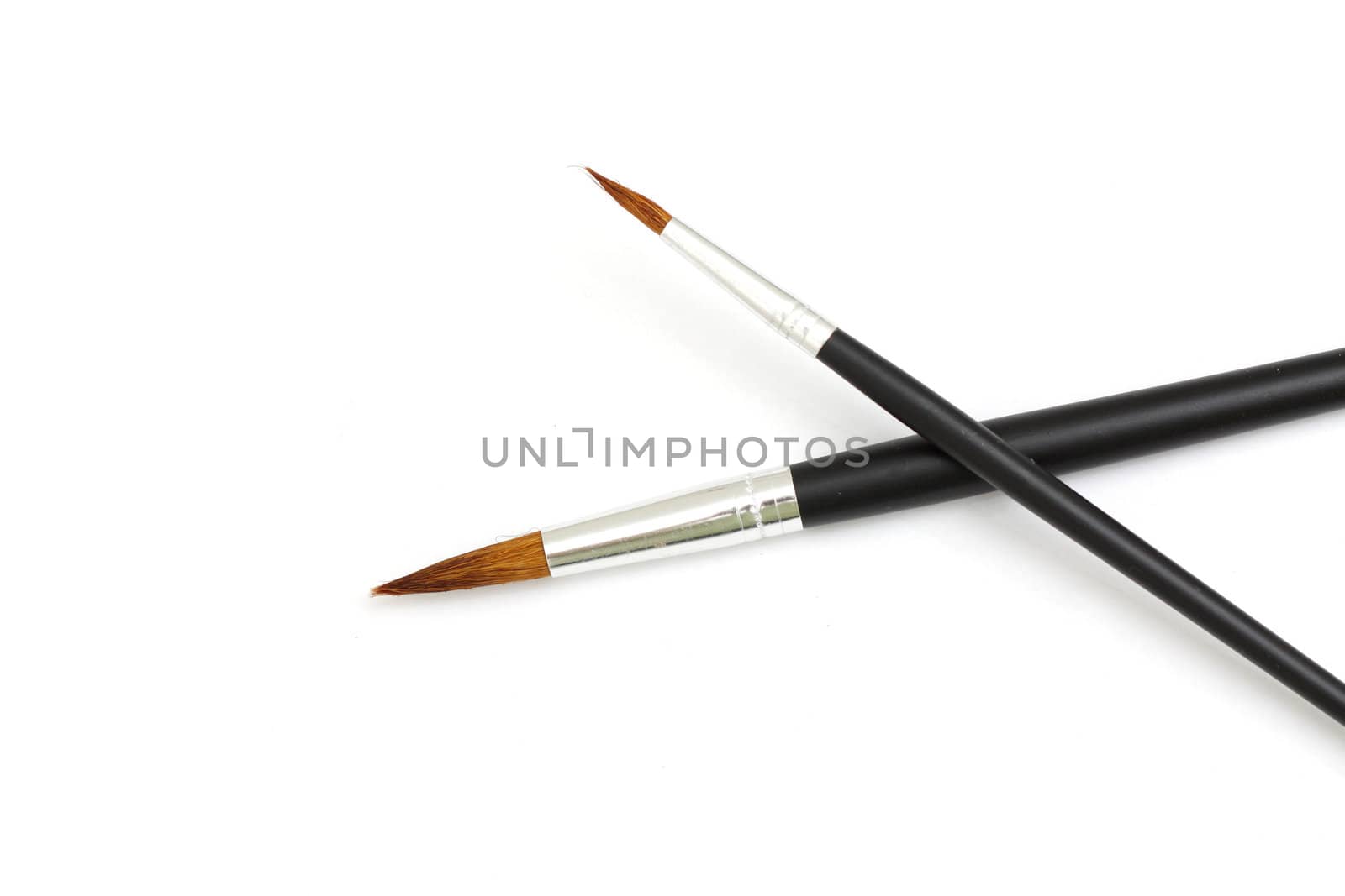 Brushes isolated on white