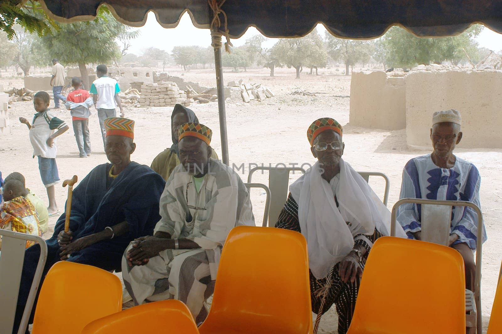 The festival of establishment of a usual chief in Burkina Faso Faso lasts three days. The usual chief succeeds his father deceased, it is always the groin of the family and always a man. It is a very rare event because a chief can be replaced only after his death. During establishment it is the festival and all the area is invited. This festival occurs to Kokemnour�, small village in the East of Burkina Faso Faso in the province of Kouritanga. These three days are punctuated of dance, meal and especially of traditional ceremonies African. The Chief is the King and can be established only by chiefs more important than him.                                