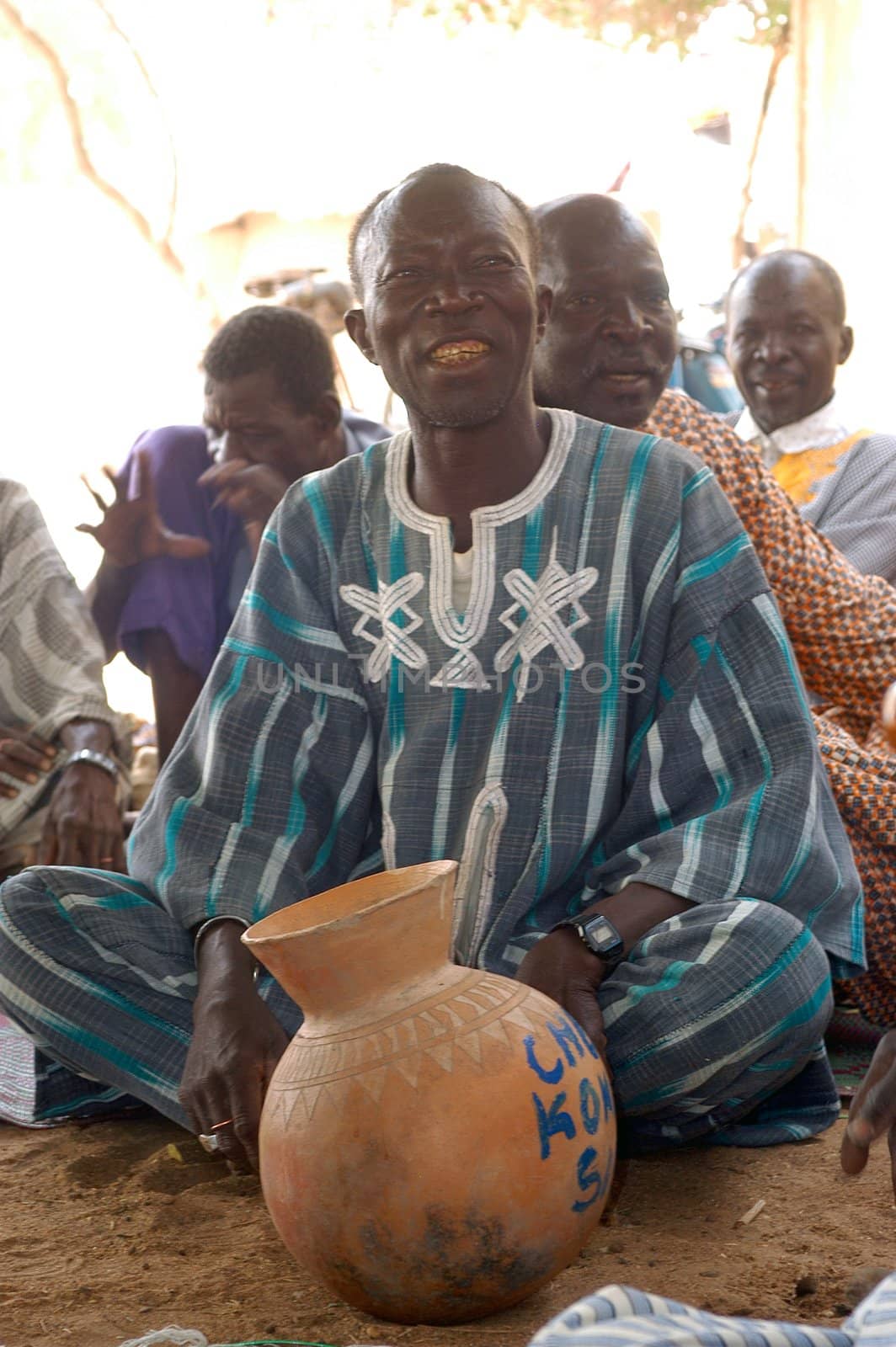 The festival of establishment of a usual chief in Burkina Faso Faso lasts three days. The usual chief succeeds his father deceased, it is always the groin of the family and always a man. It is a very rare event because a chief can be replaced only after his death. During establishment it is the festival and all the area is invited. This festival occurs to Kokemnour�, small village in the East of Burkina Faso Faso in the province of Kouritanga. These three days are punctuated of dance, meal and especially of traditional ceremonies African. The Chief is the King and can be established only by chiefs more important than him.                                