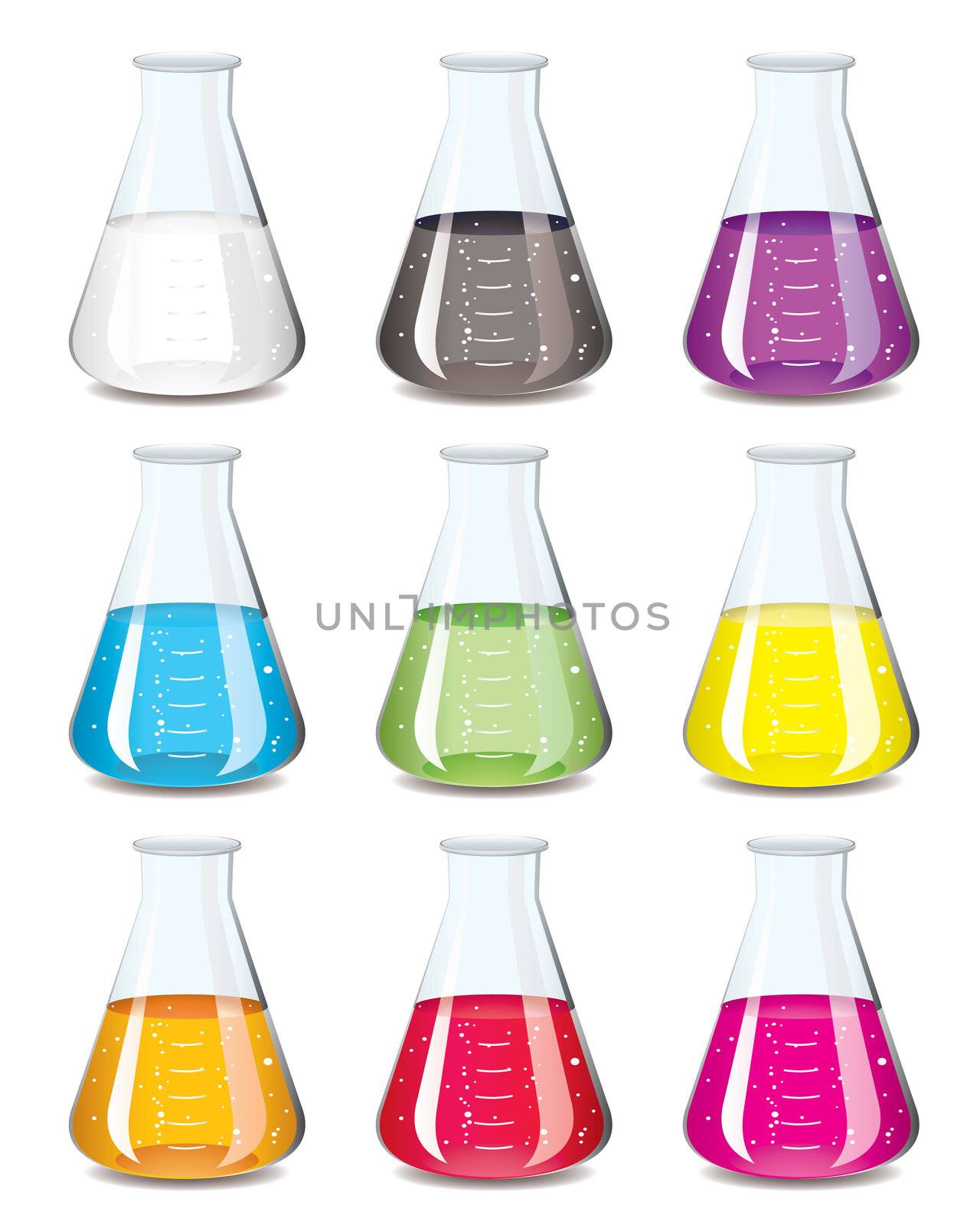 chemistry flask collection by nicemonkey