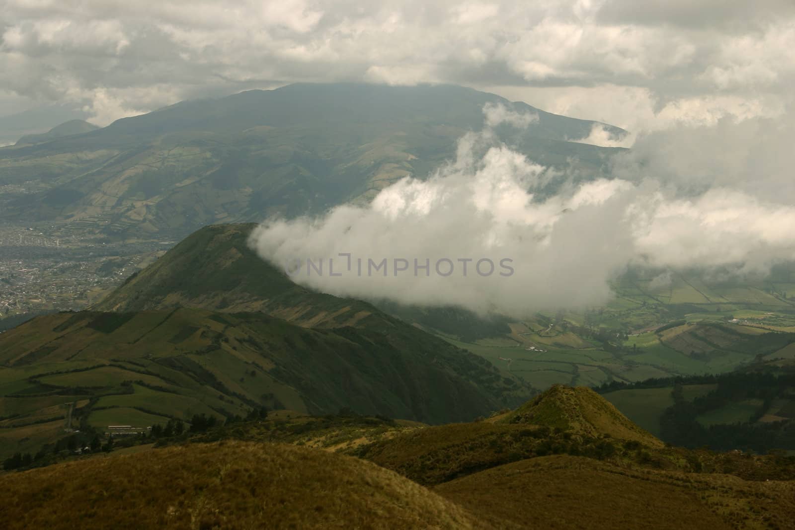 Slopes of the Pichincha in Ecuador in the Andes above the capital, Quito