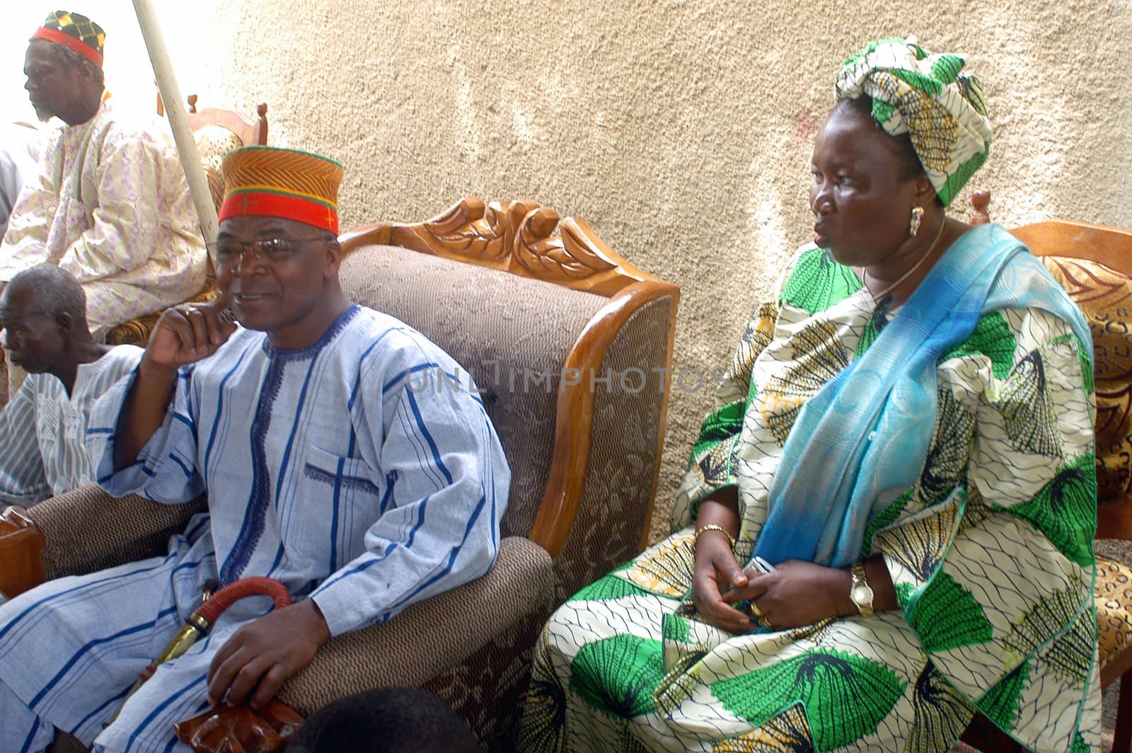 The festival of establishment of a usual chief in Burkina Faso Faso lasts three days. The usual chief succeeds his father deceased, it is always the groin of the family and always a man. It is a very rare event because a chief can be replaced only after his death. During establishment it is the festival and all the area is invited. This festival occurs to Kokemnour�, small village in the East of Burkina Faso Faso in the province of Kouritanga. These three days are punctuated of dance, meal and especially of traditional ceremonies African. The Chief is the King and can be established only by chiefs more important than him.                                
