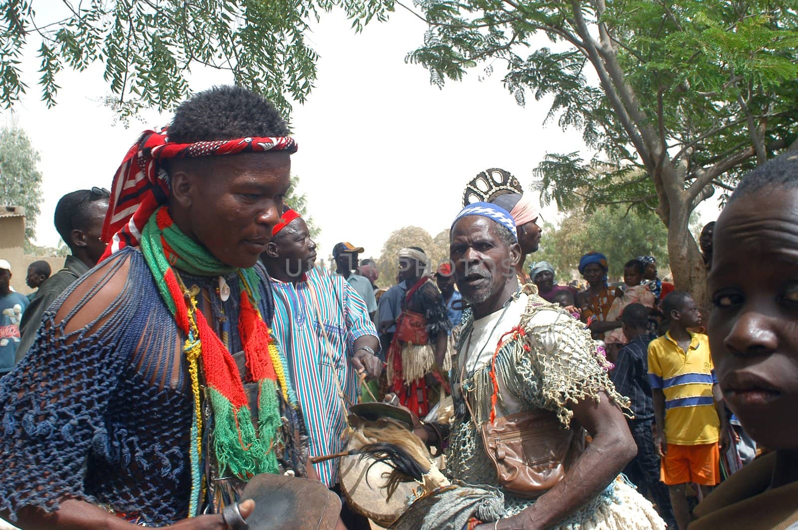 The festival of establishment of a usual chief in Burkina Faso Faso lasts three days. The usual chief succeeds his father deceased, it is always the groin of the family and always a man. It is a very rare event because a chief can be replaced only after his death. During establishment it is the festival and all the area is invited. This festival occurs to Kokemnour�, small village in the East of Burkina Faso Faso in the province of Kouritanga. These three days are punctuated of dance, meal and especially of traditional ceremonies African. The Chief is the King and can be established only by chiefs more important than him.                                