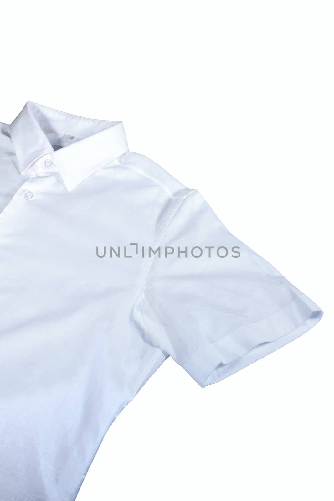 a white shirt  on the white background