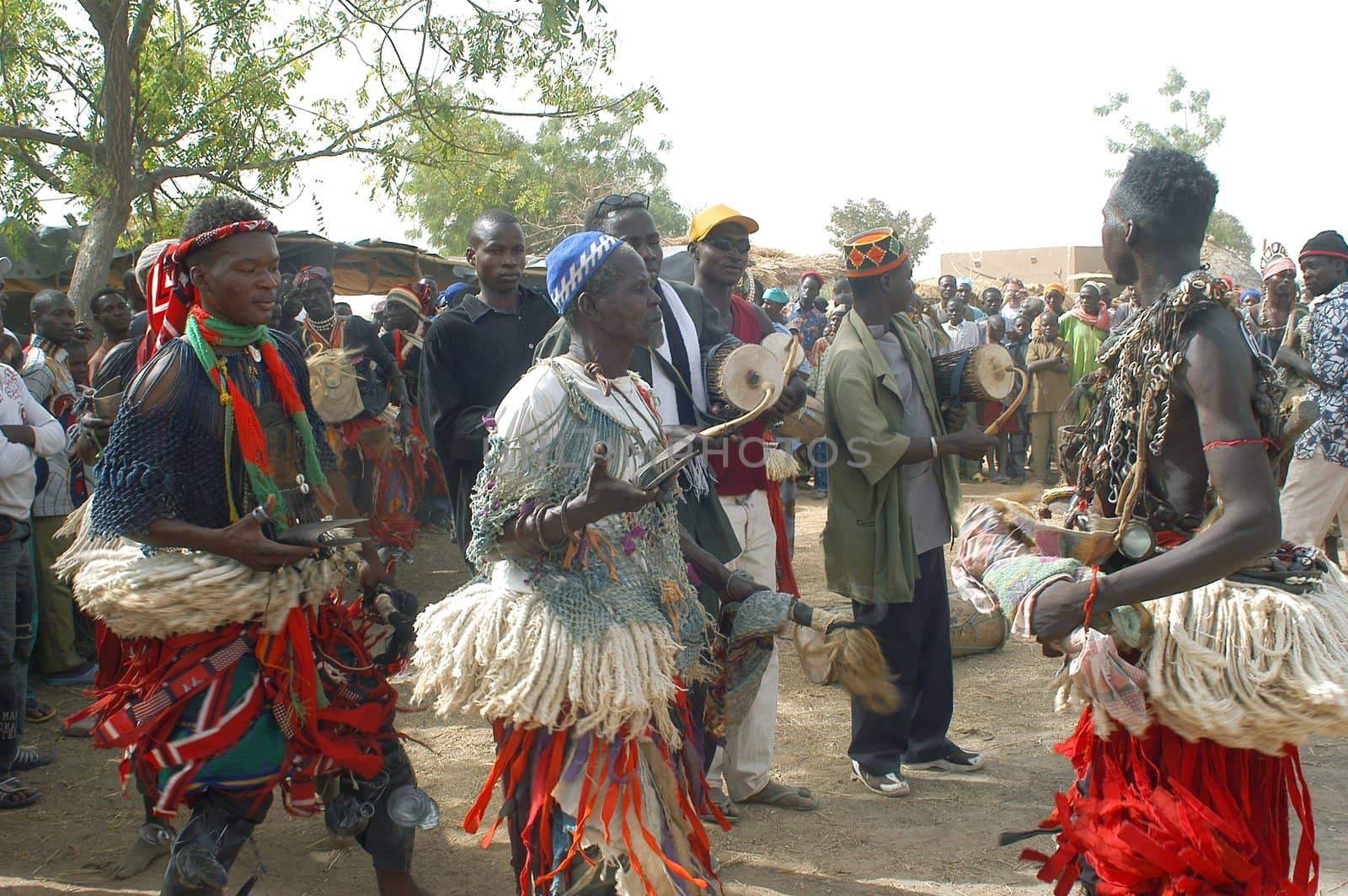 The festival of establishment of a usual chief in Burkina Faso Faso lasts three days. The usual chief succeeds his father deceased, it is always the groin of the family and always a man. It is a very rare event because a chief can be replaced only after his death. During establishment it is the festival and all the area is invited. This festival occurs to Kokemnour�, small village in the East of Burkina Faso Faso in the province of Kouritanga. These three days are punctuated of dance, meal and especially of traditional ceremonies African. The Chief is the King and can be established only by chiefs more important than him.                                