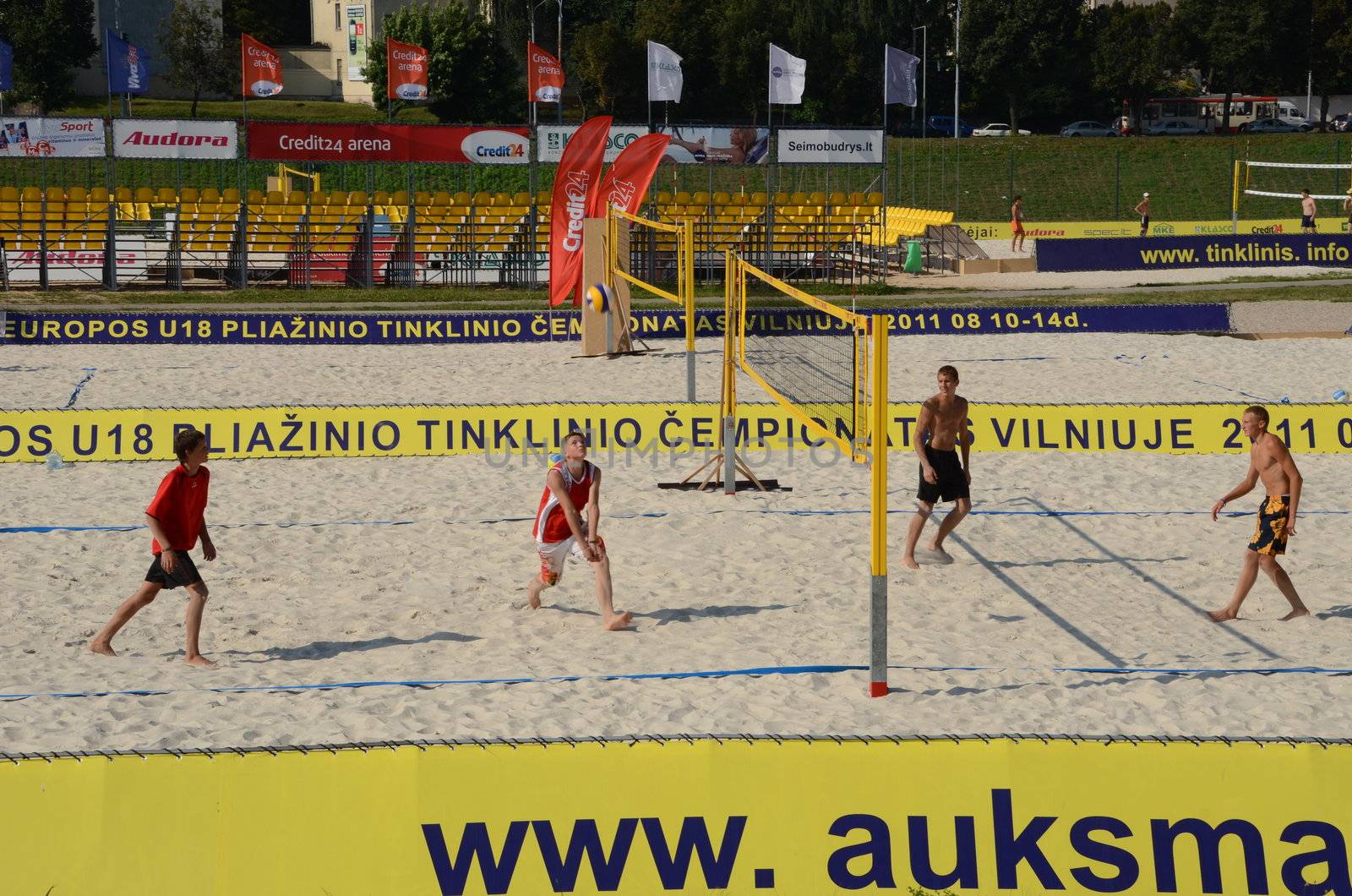 U18 European beach volleyball championship in Vilnius, Lithuania.