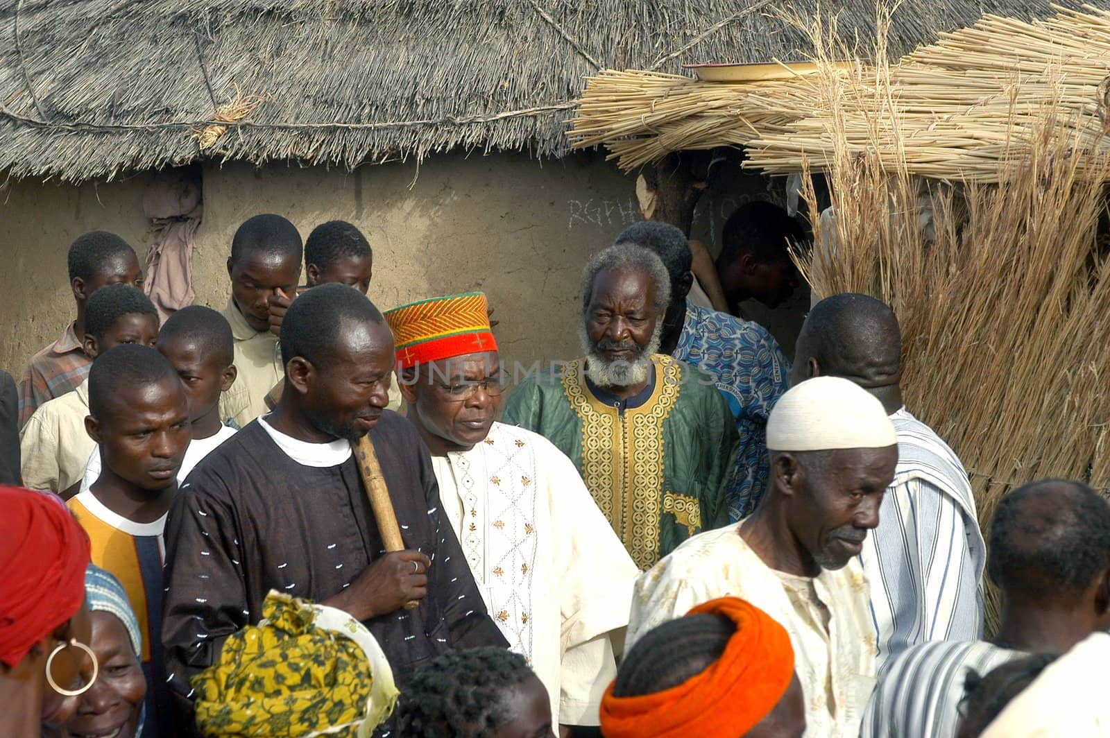 The festival of establishment of a usual chief in Burkina Faso Faso lasts three days. The usual chief succeeds his father deceased, it is always the groin of the family and always a man. It is a very rare event because a chief can be replaced only after his death. During establishment it is the festival and all the area is invited. This festival occurs to Kokemnour�, small village in the East of Burkina Faso Faso in the province of Kouritanga. These three days are punctuated of dance, meal and especially of traditional ceremonies African. The Chief is the King and can be established only by chiefs more important than him.                                