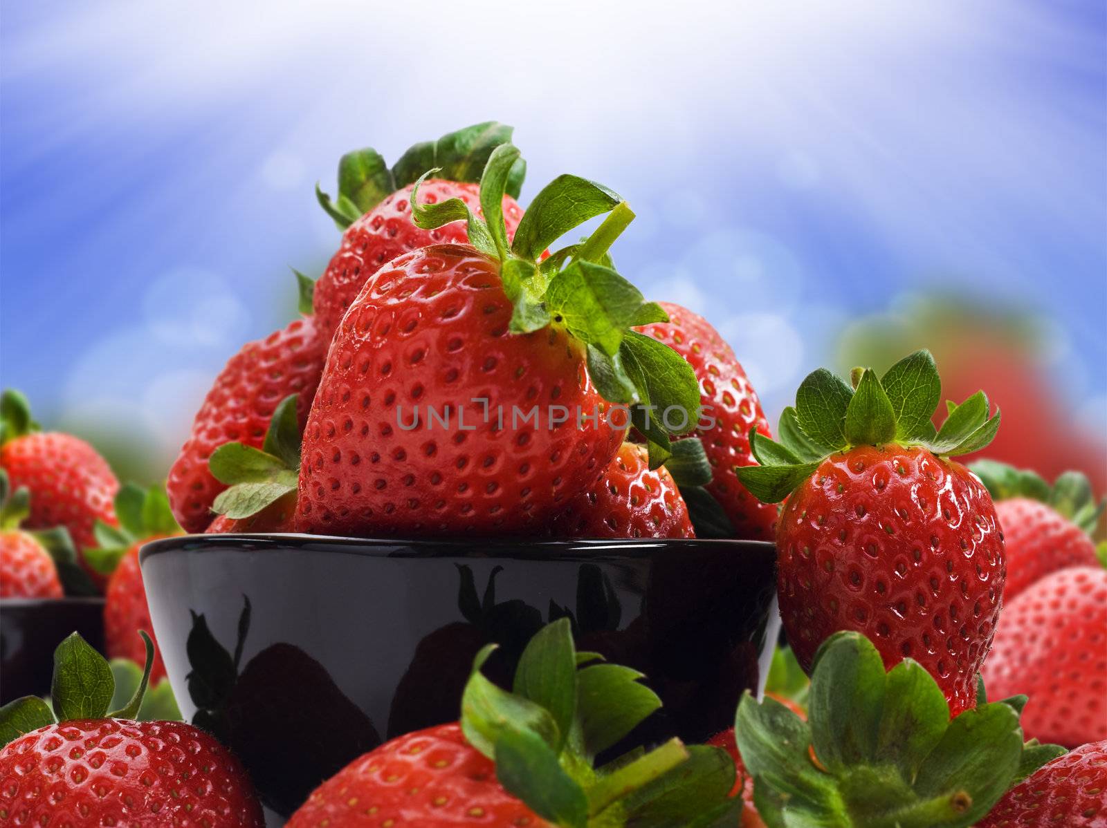 Fresh healthy strawberries for a healthy diet