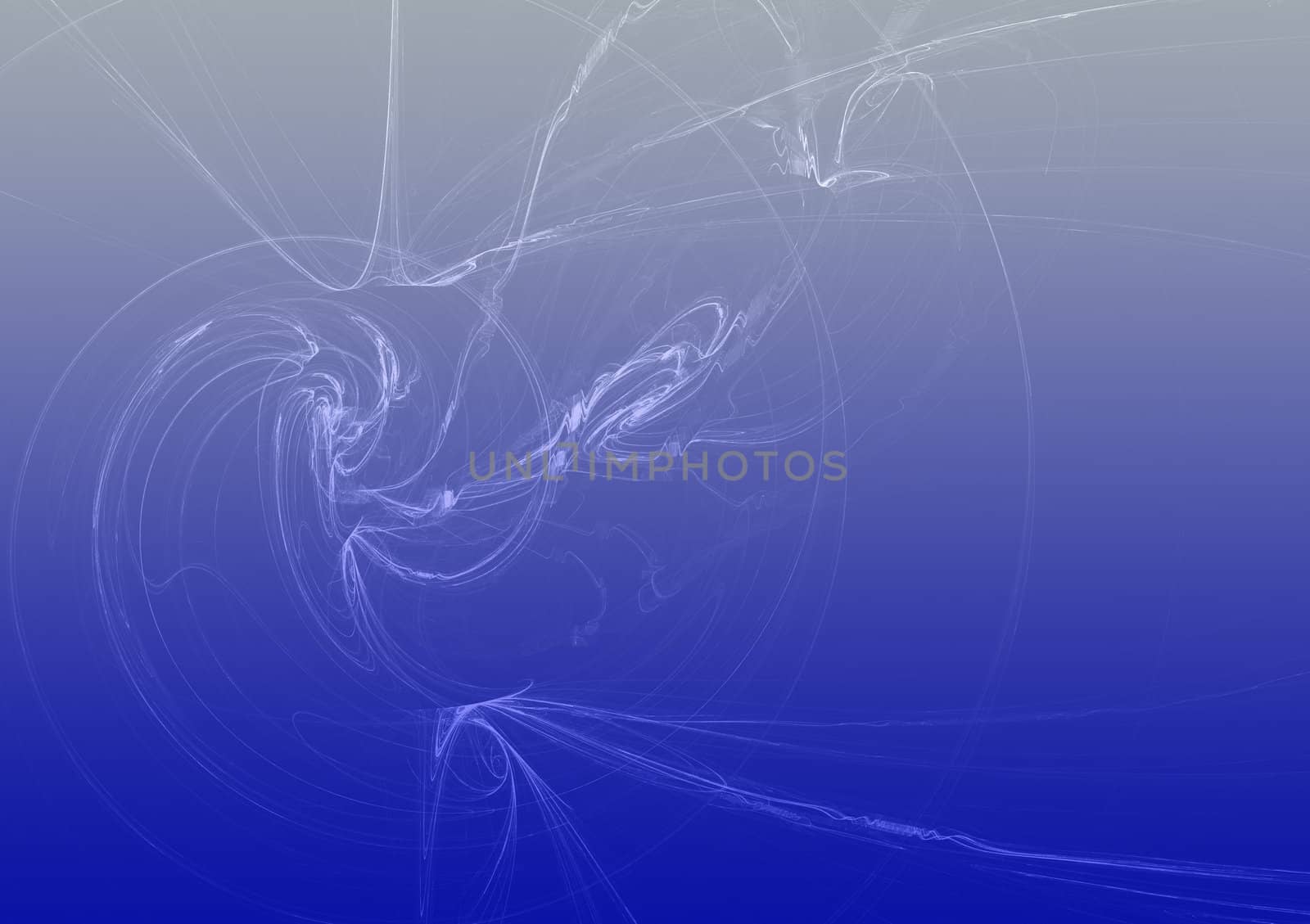 Fractal - Spiral smoke. Abstract blue coloured background like cockling smoke.