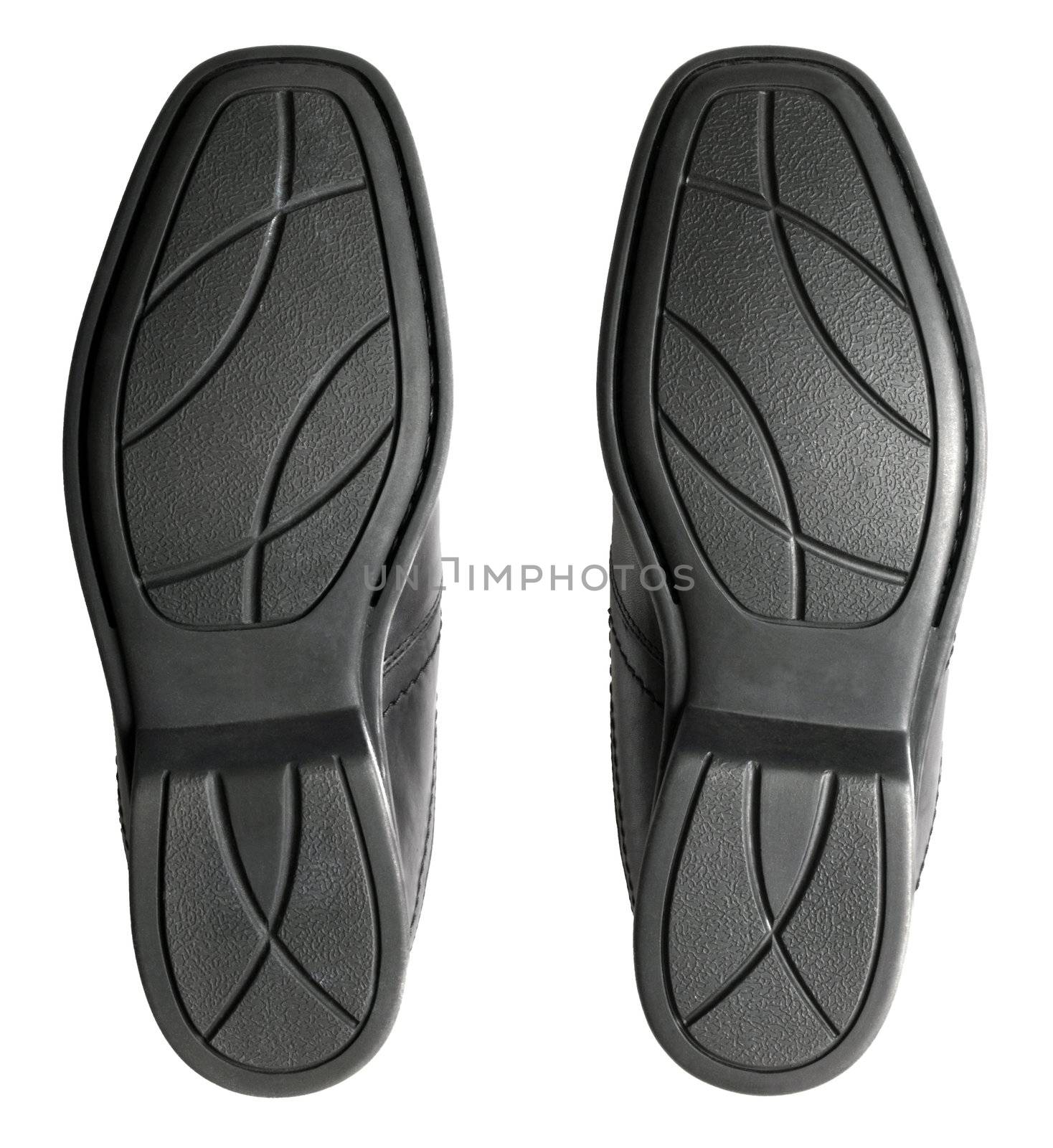 close up of men's shoe rubber sole