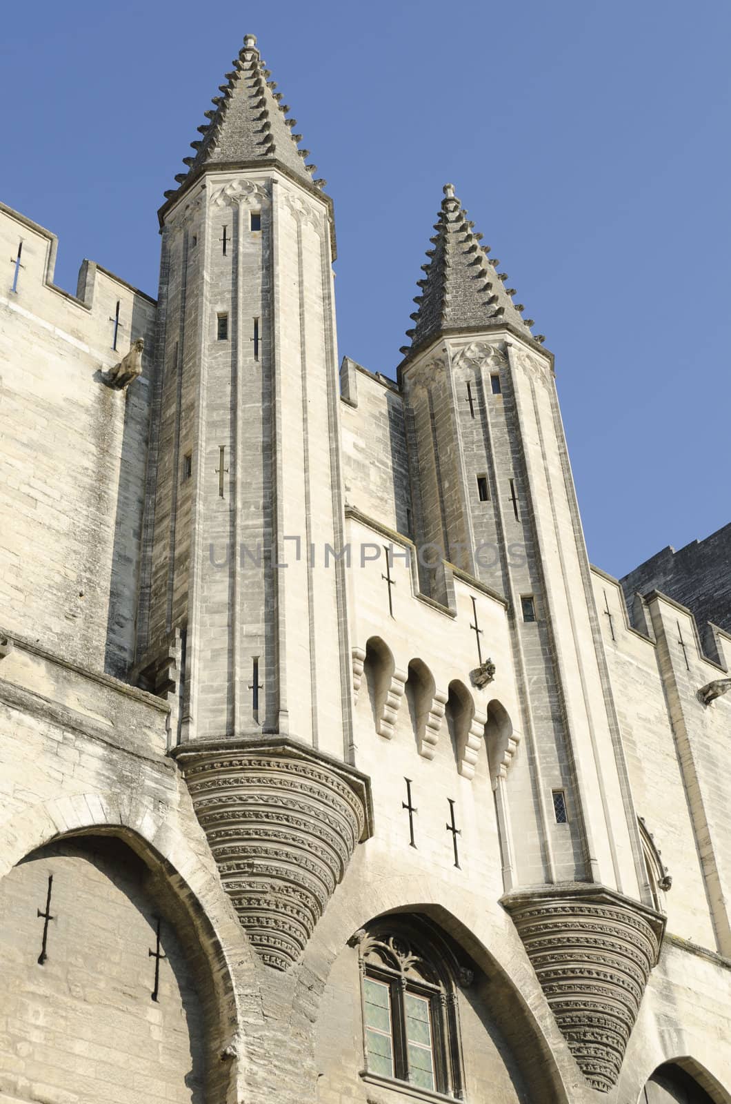 Palace of popes in Avignon, Provence, France