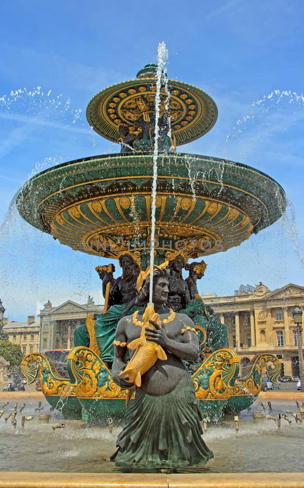 fountain Place de la Concorde in Paris (France)