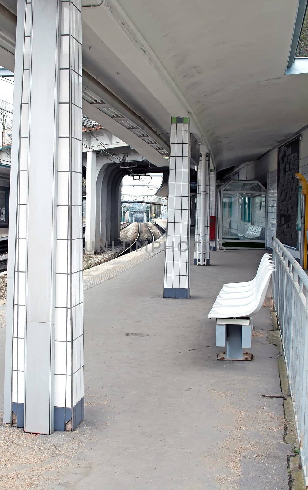 old-style train station in the Paris region (19th)