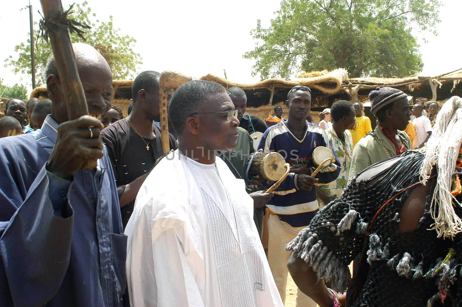The festival of establishment of a usual chief in Burkina Faso Faso lasts three days. The usual chief succeeds his father deceased, it is always the groin of the family and always a man. It is a very rare event because a chief can be replaced only after his death. During establishment it is the festival and all the area is invited. This festival occurs to Kokemnour�, small village in the East of Burkina Faso Faso in the province of Kouritanga. These three days are punctuated of dance, meal and especially of traditional ceremonies African. The Chief is the King and can be established only by chiefs more important than him.                                