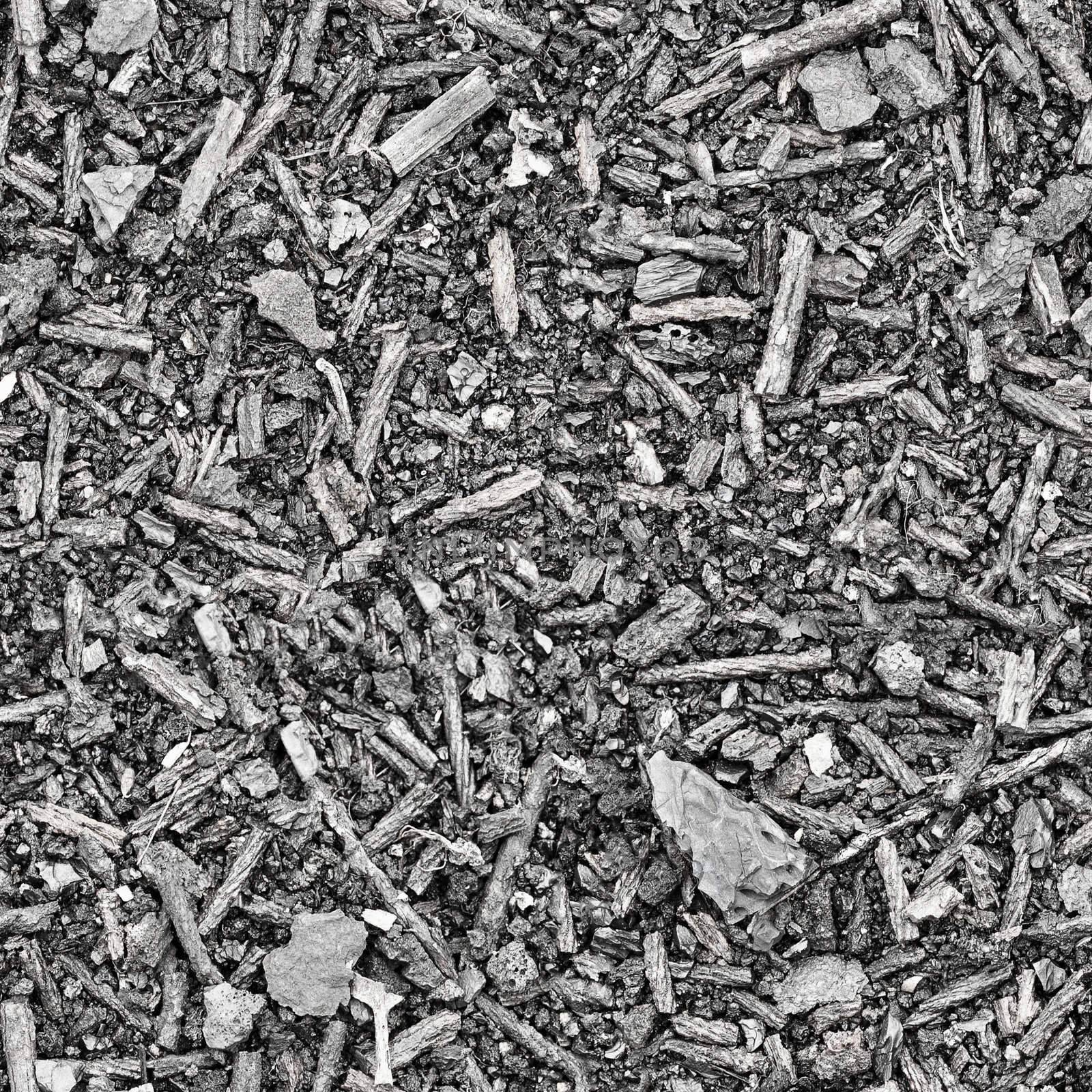 Seamless texture - Slag and ash on earth