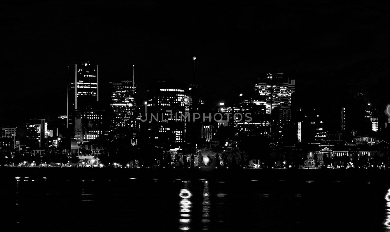 Montreal in silhouette by dbriyul