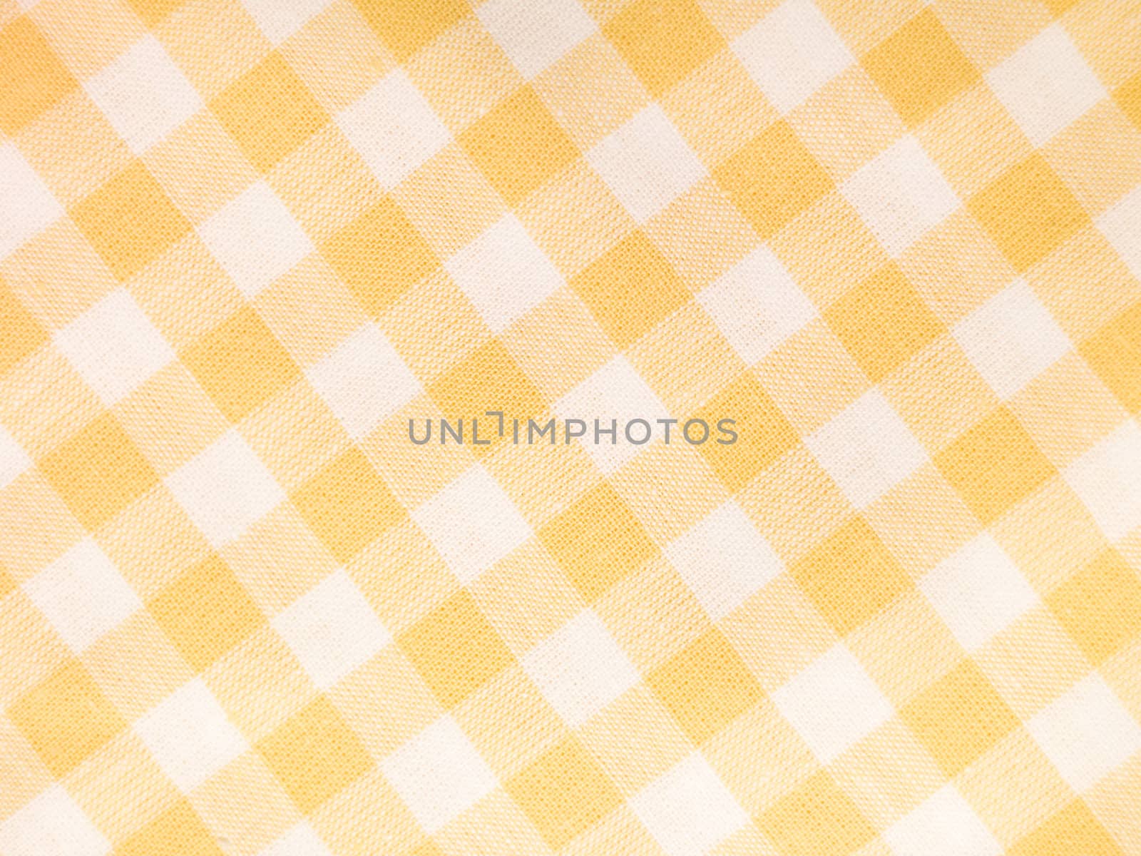 Yellow checked textile full frame