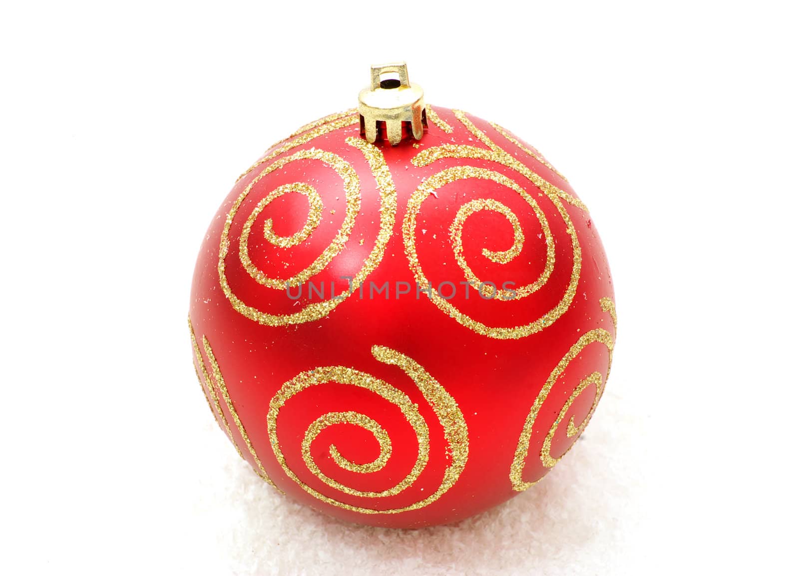 christmas balls isolated on the white background
