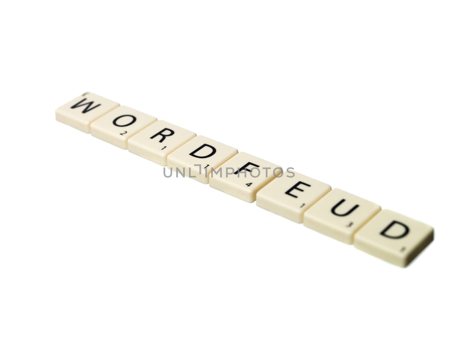 Wordfeud isolated on white background