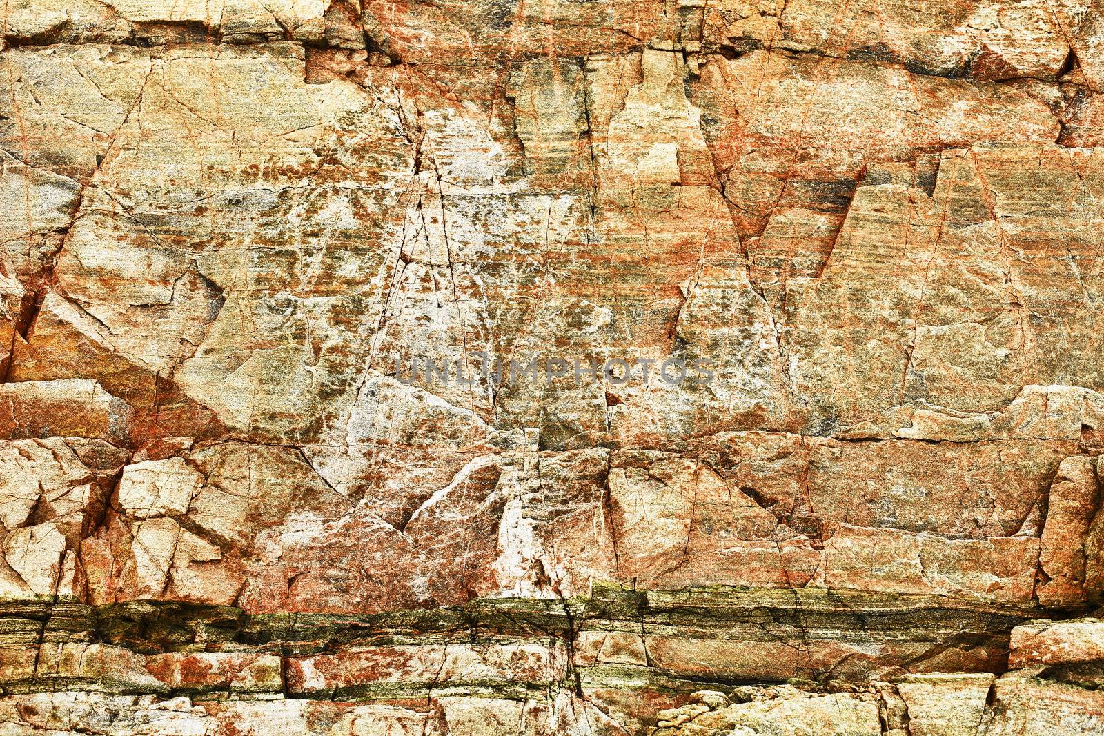 The surface of natural orange stone with spots