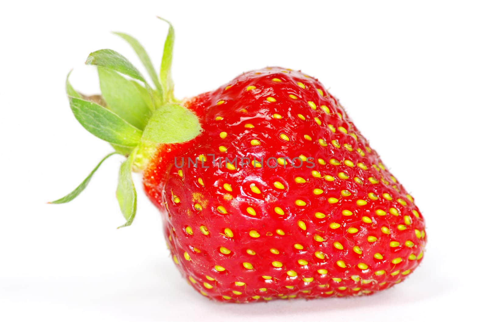 strawberries isolated on white