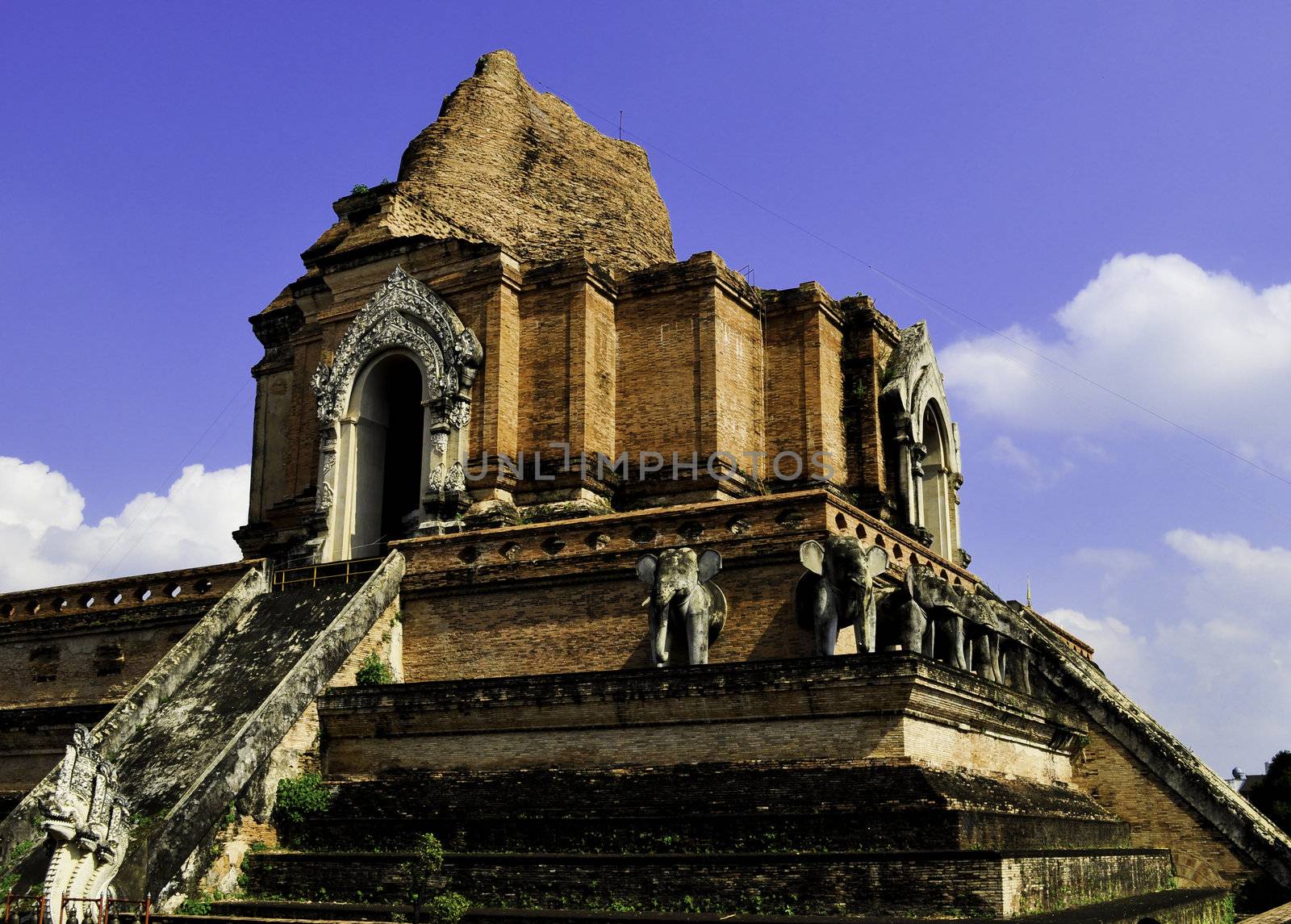 An Ancient Thailand temple in Chiang Mai