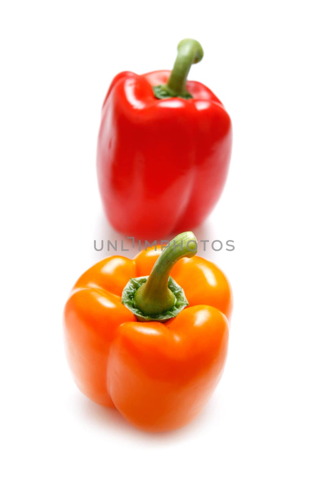 Orange and red pepper by leeser