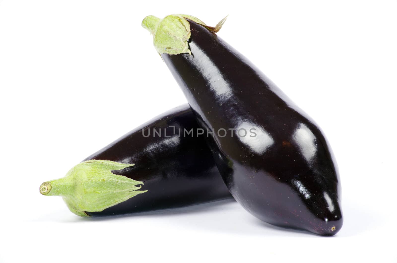 aubergine isolated on white background