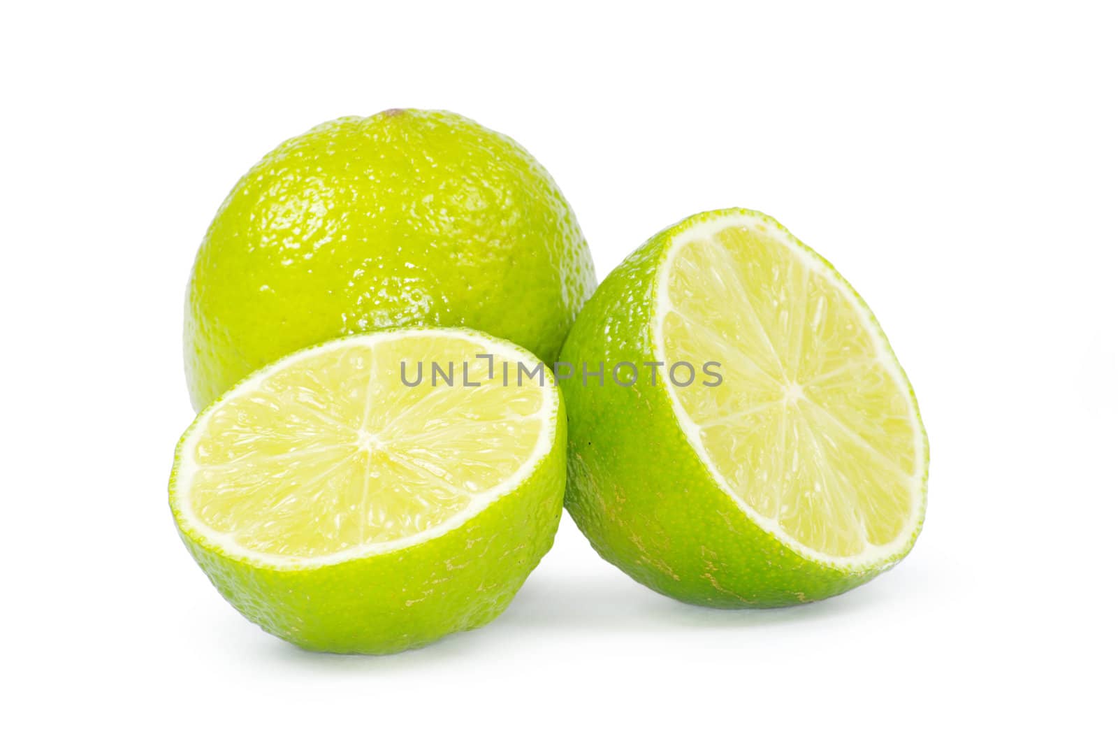 lime isolated on white background
