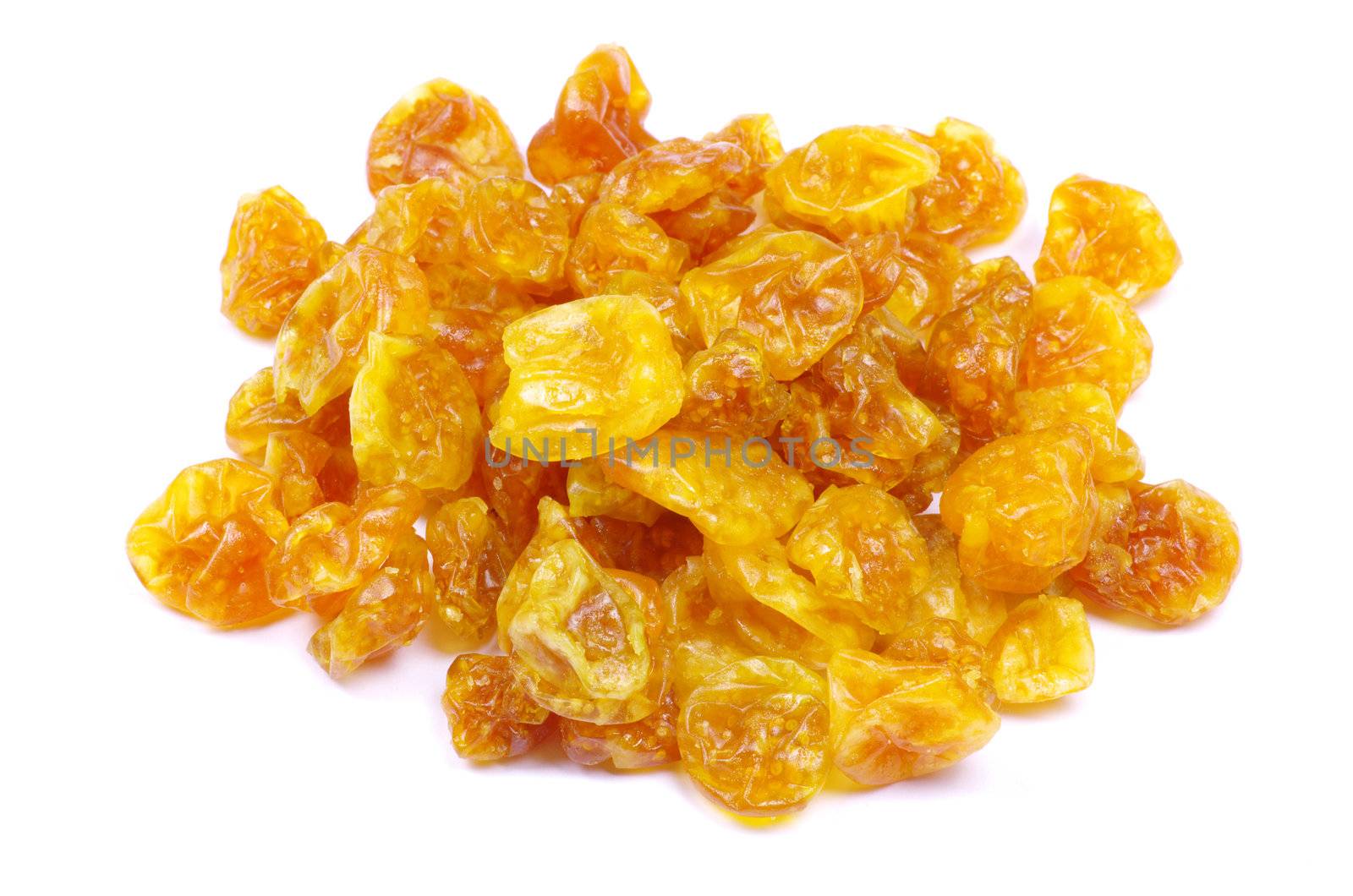 dried fruit isolated on a white background