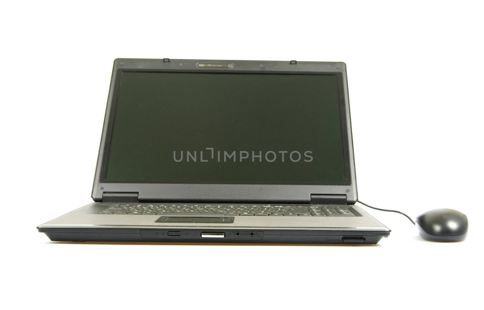 professional laptop isolated on white background 