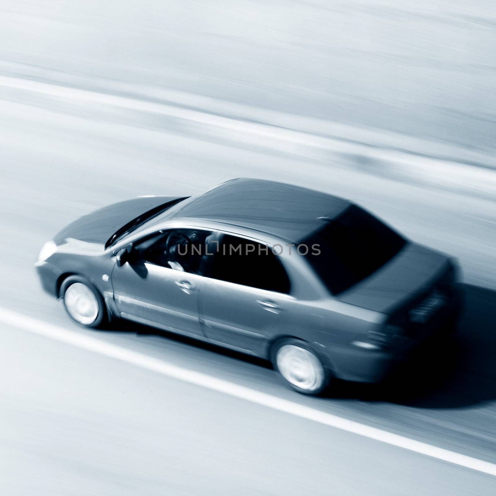 speed car drive blurred inmotion