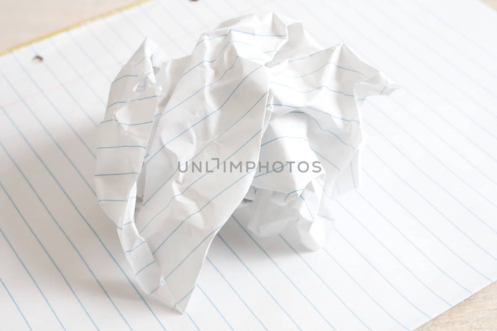Crumbled paper